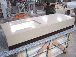 Kitchen/Bathroom Beige Granite/Marble/Artificial/Quartz/Stone Formica/Soapstone Solid Surface Wholes
